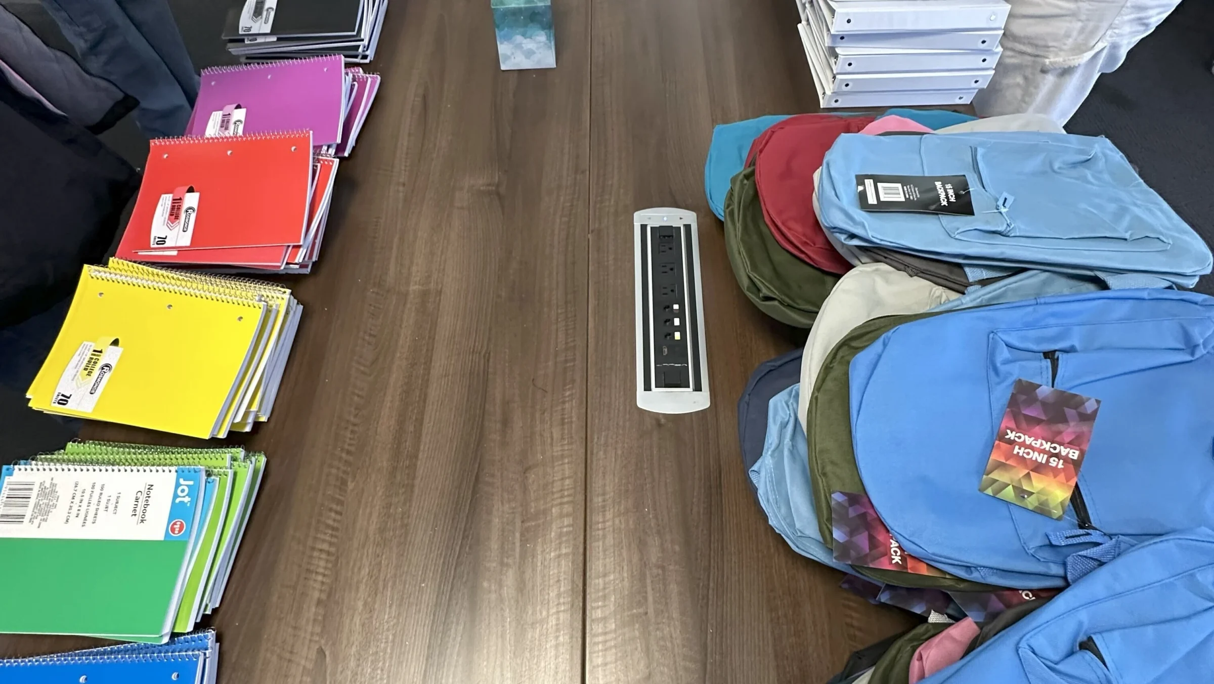 BD&J back to school drive - packing supplies